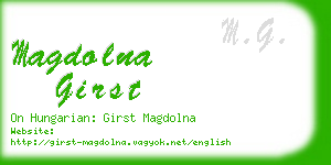 magdolna girst business card